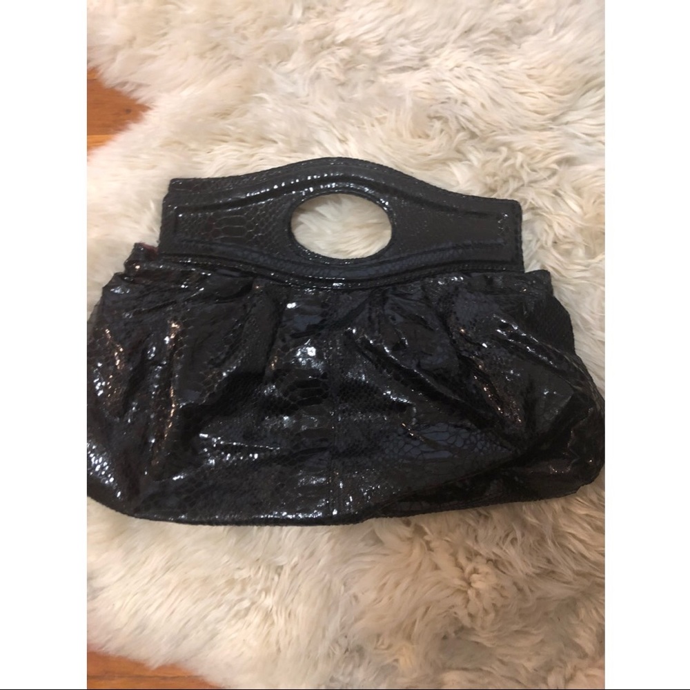 Limited small clutch bag black purse snake pouch
